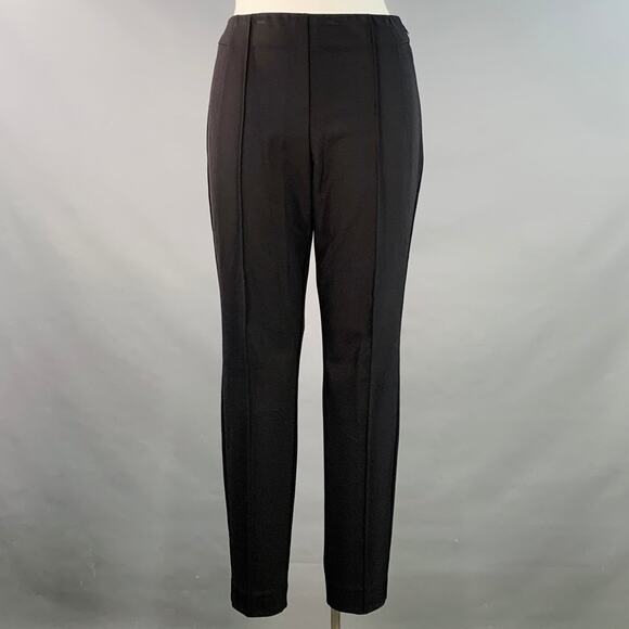 LAFAYETTE 148 Size 12 Gramercy Black Polyamide Blend Side Zipper Dress Pants - Picture 1 of 4